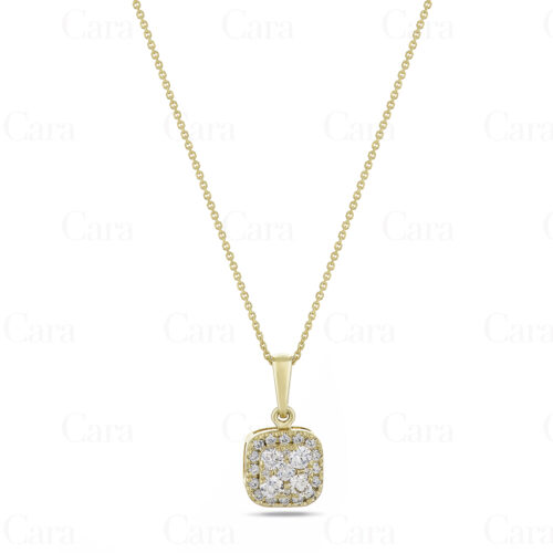 18k Yellow Gold Diamond Pendant