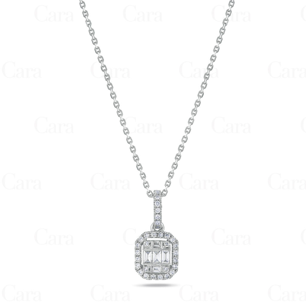 White gold pendant with 26 brilliant diamonds