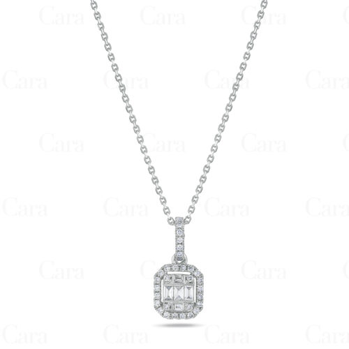 White gold pendant with 26 brilliant diamonds