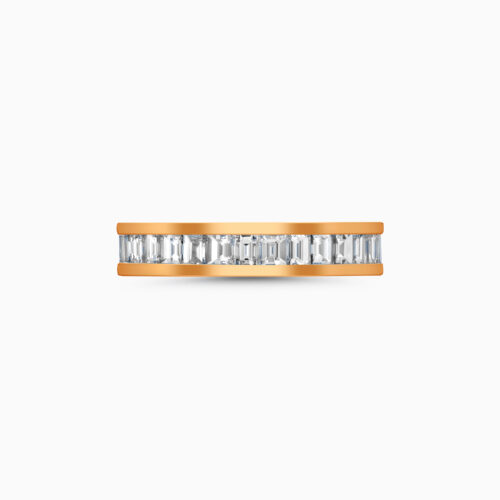 18K Channel Setting Baguette Diamond Full Eternity Ring