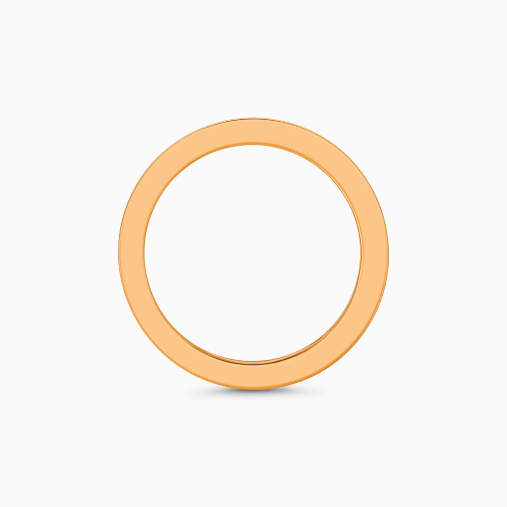 Rose gold diamond eternity band, baguette diamonds