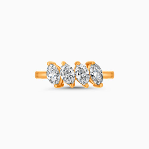 18K Ring with Marquise Diamond