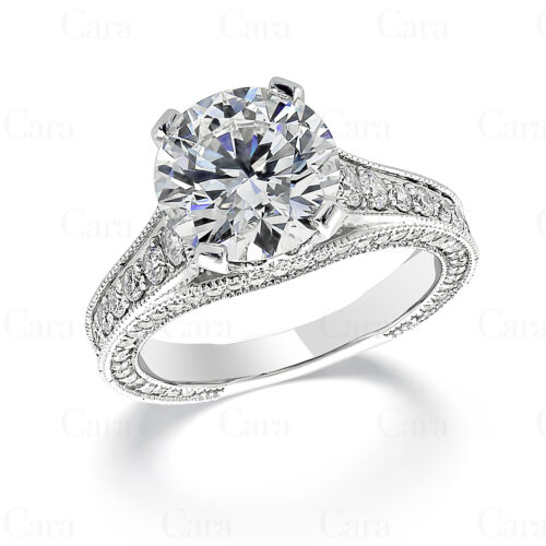 3.00-carat round diamond halo ring