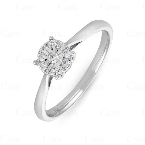White gold diamond engagement ring