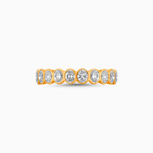 18K Oval Diamond Eternity Ring