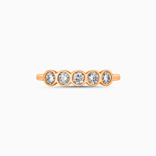 18K Diamond 5-Stone Ring
