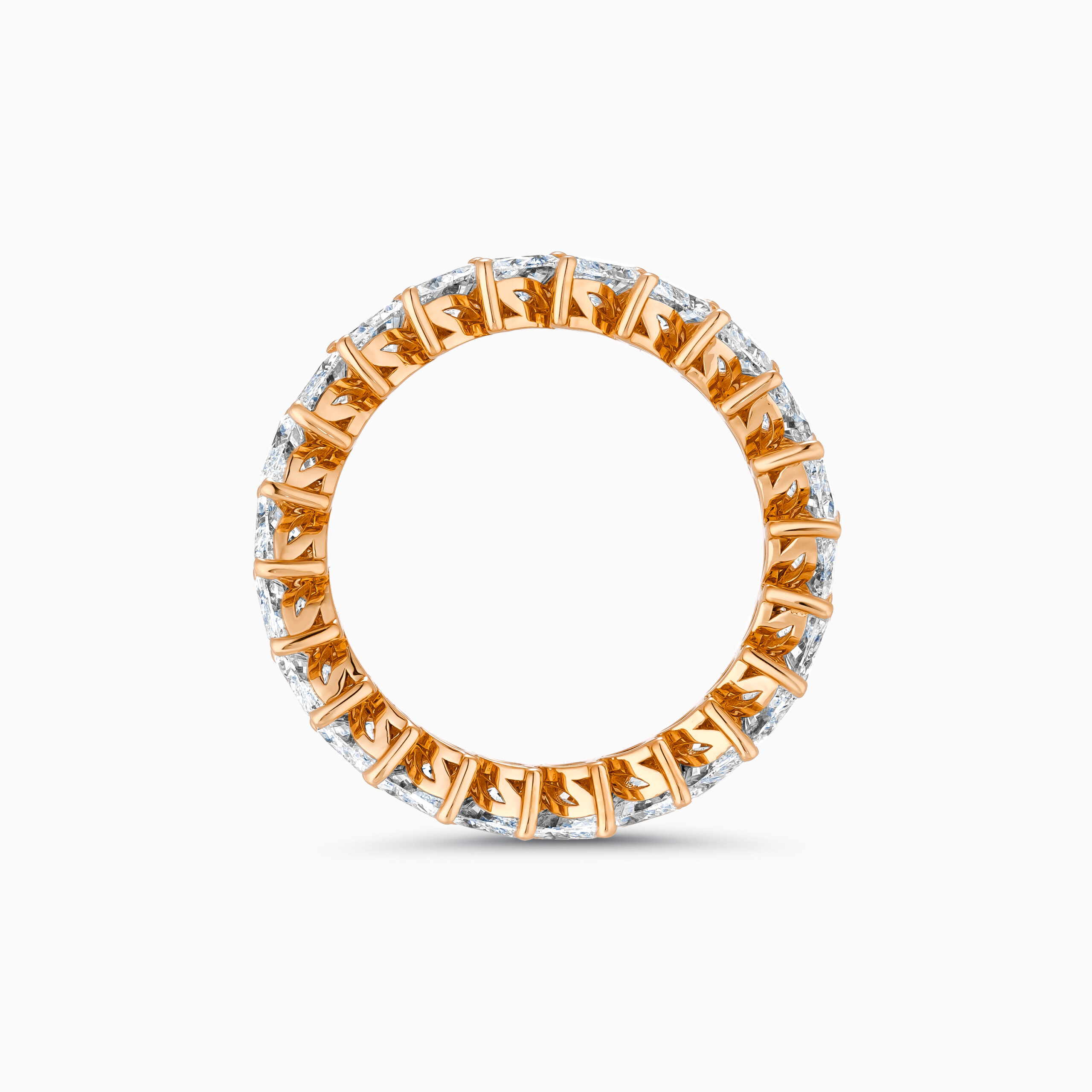 CHRN236435RG3 18K Rose Gold Marquise Eternity Band with Diamonds