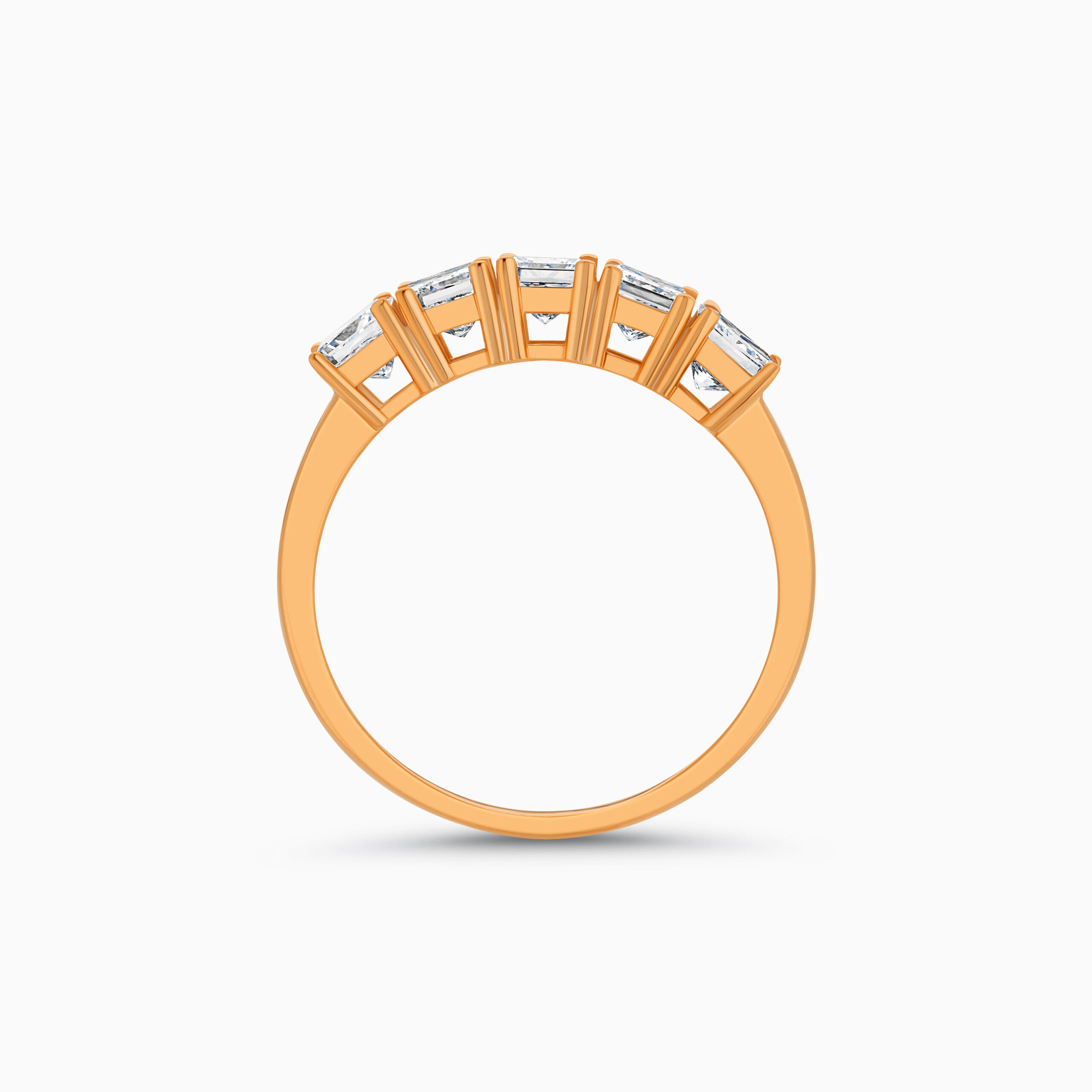 EHRN003478RRRG3 18K rose gold princess cut diamond ring