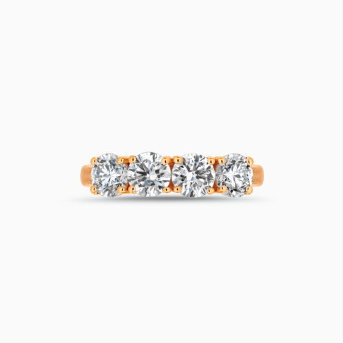 18K 4-Stone Round Diamond Ring