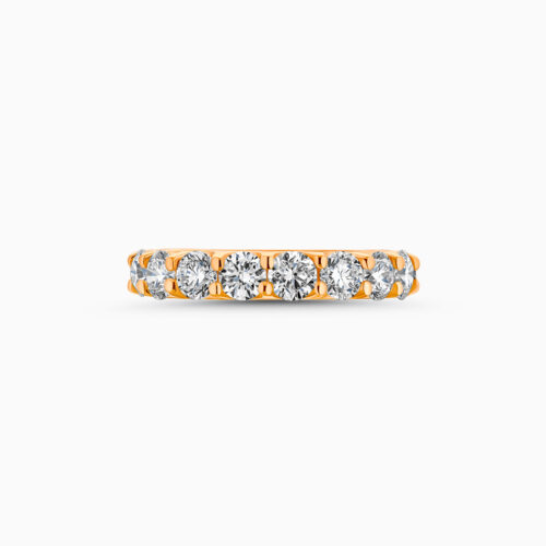 18K Full Eternity Ring With Round Lab Grown Diamonds