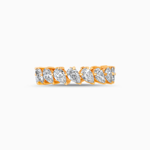 18K Pear Diamond Eternity Ring