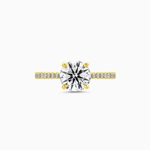 18K Classic Round Diamond Ring
