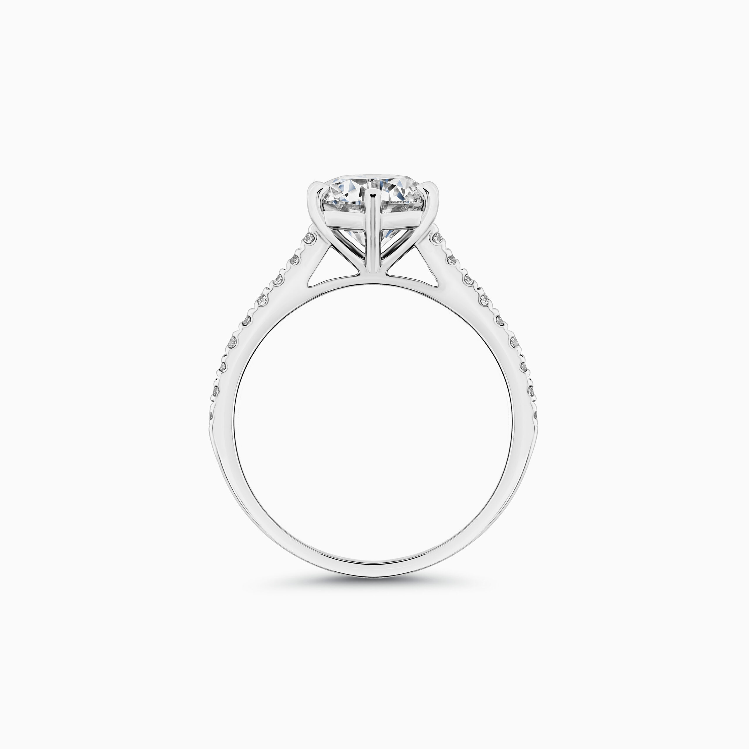 EHRN030962WG3 18K white gold classic round diamond ring