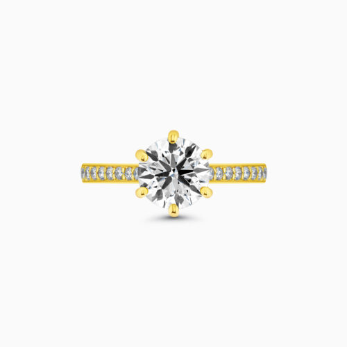 18K Round Brilliant Diamond Ring 1.73 Carat