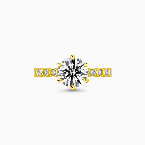 18K Round Brilliant Diamond Ring 1.72 Carat