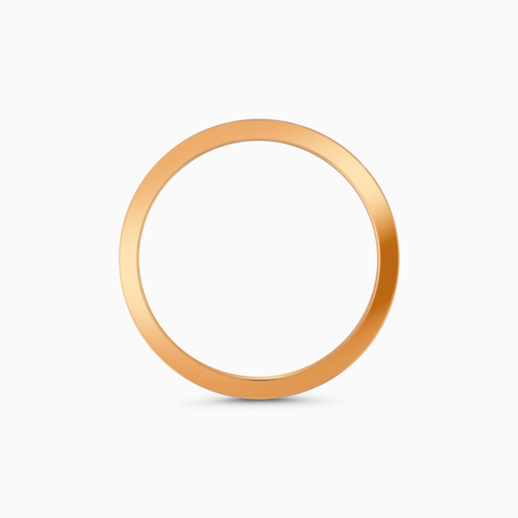 18K rose gold men’s wedding band