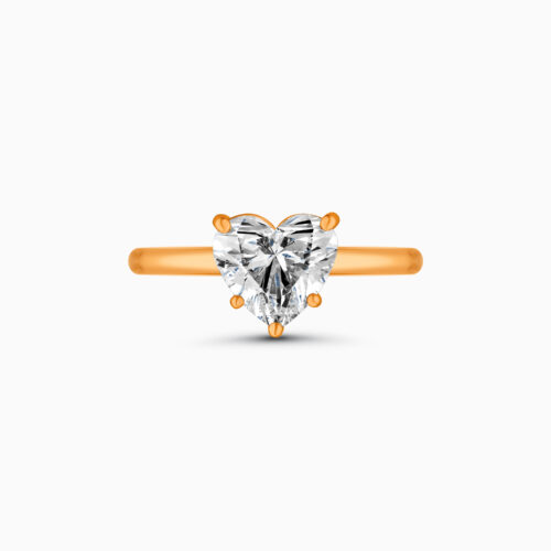 18K Heart Cut Diamond Ring 1.78 Carat