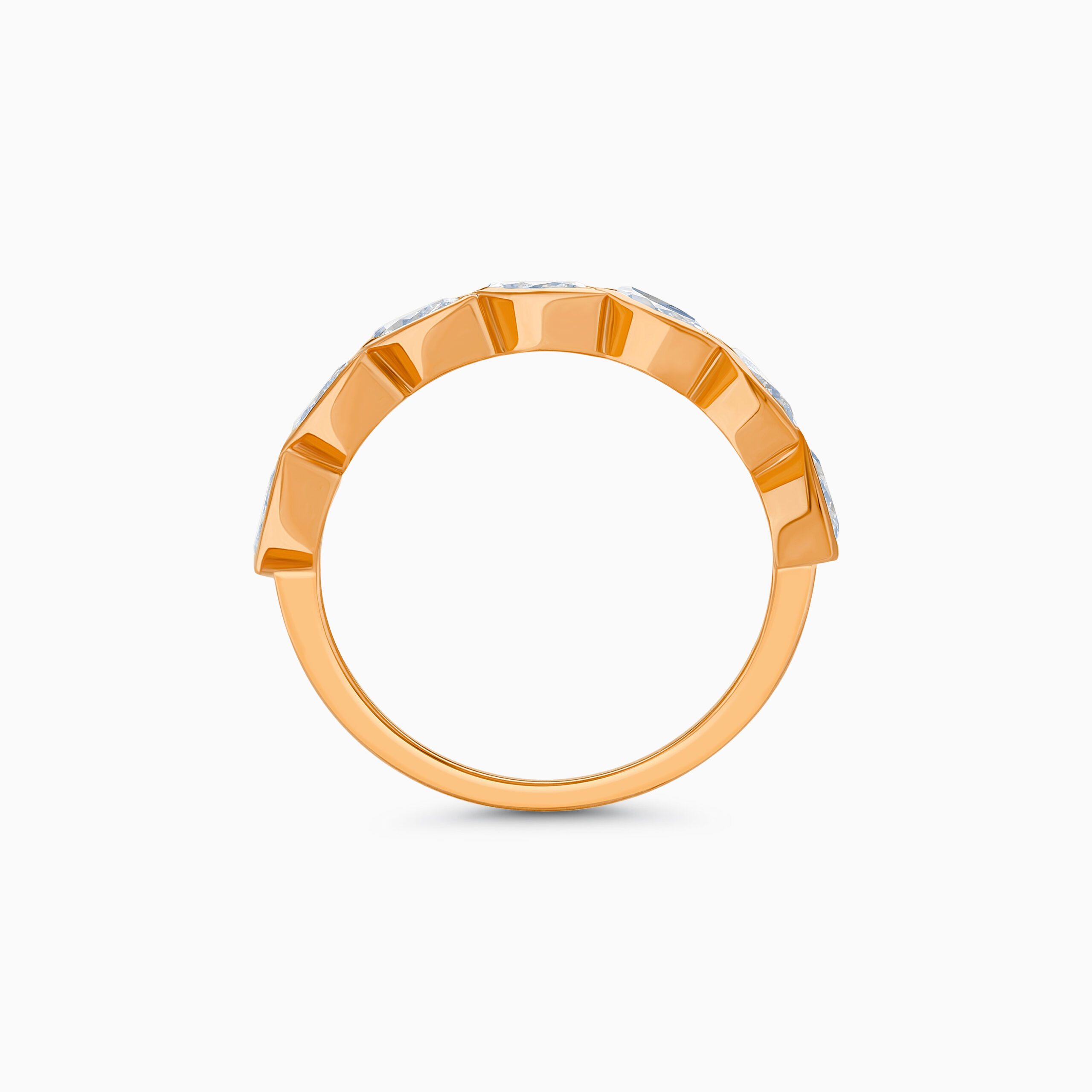 EHRN051361RG3 Rose gold marquise diamond engagement ring