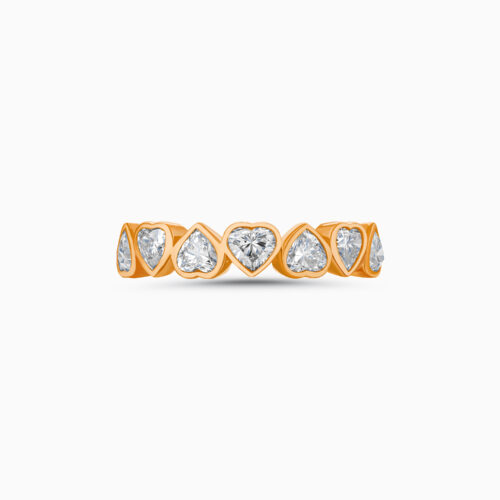 18K Ring with Heart Diamond