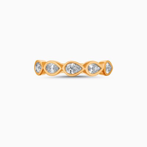 18K Pear Cut Diamond Ring