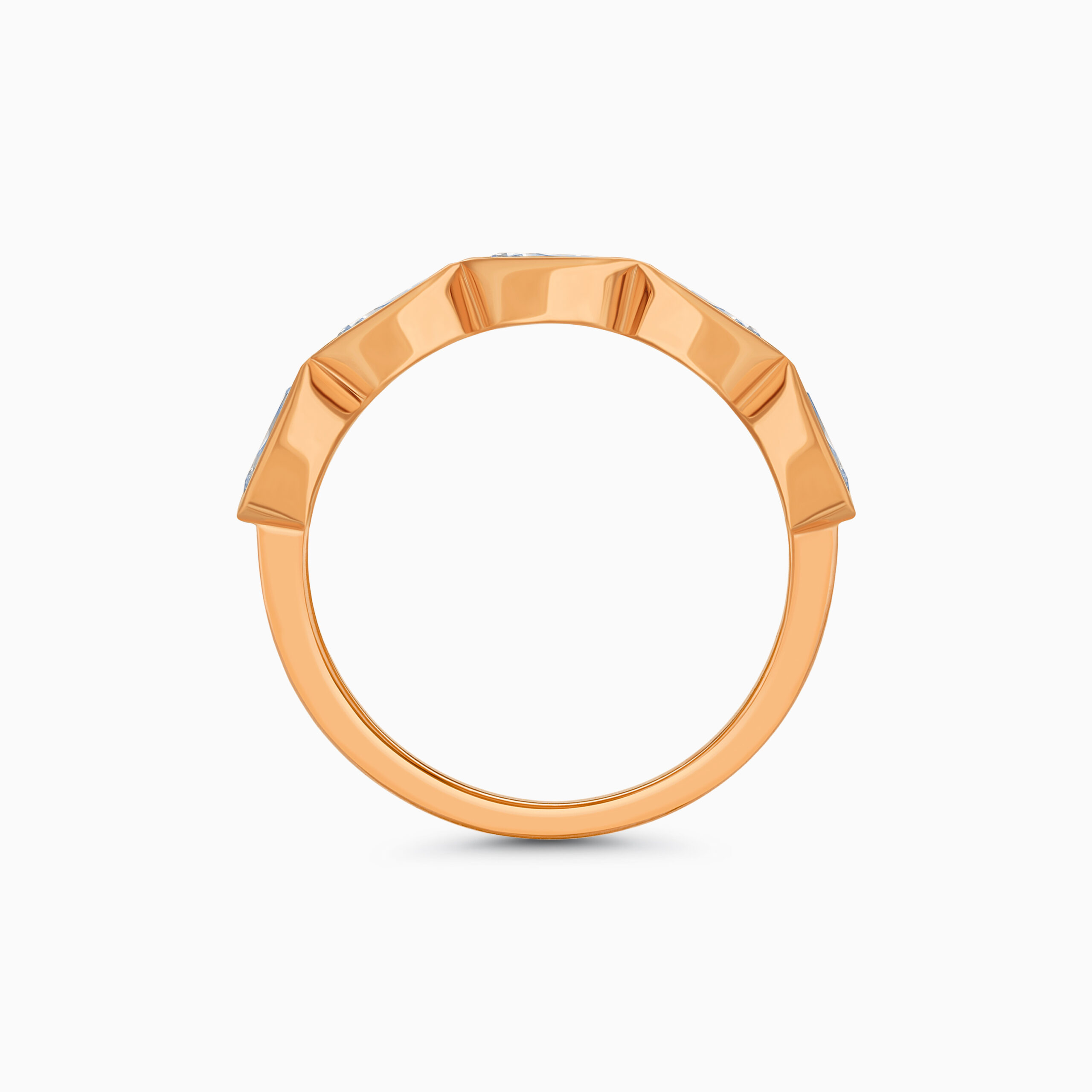 EHRN051388RG3 18K rose gold pear cut diamond ring