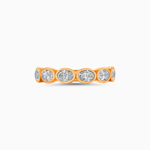 18K Diamond Oval Ring