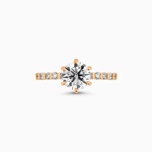 18K Round Brilliant Diamond Engagement Ring 1.72 Carat