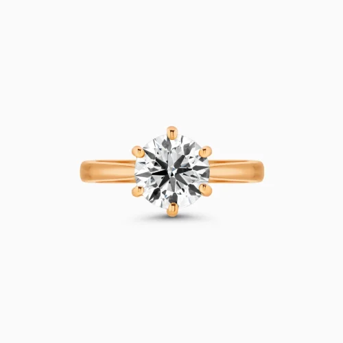 18K Round Lab-Grown Diamond Ring 1.75Ct