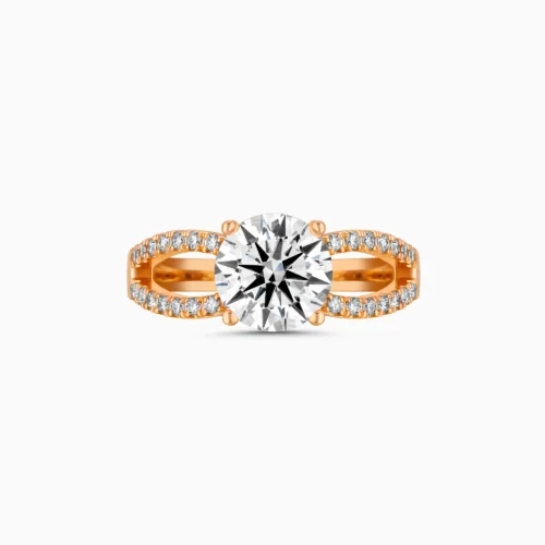 18K Round Brilliant Lab-Grown Diamond Ring