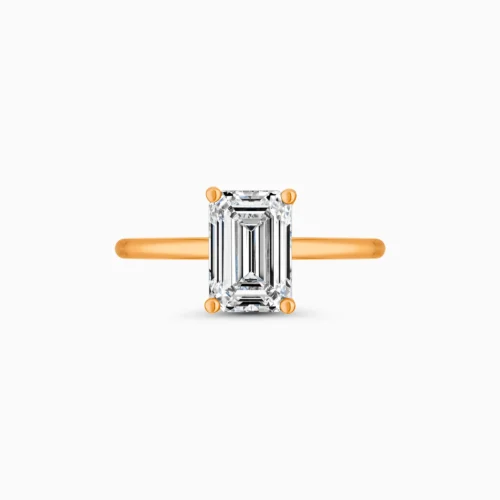 18K Emerald Cut Diamond Ring 1.96 Carat