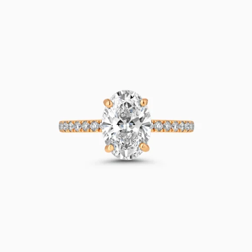 18K Oval Cut Diamond Ring 2.02 Carat