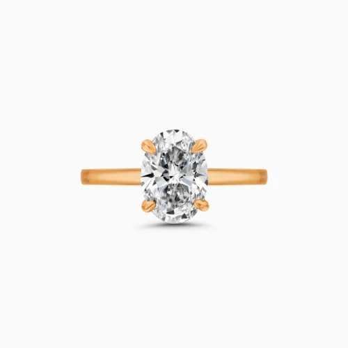 18K Oval Cut Diamond Ring 2.06 Carat