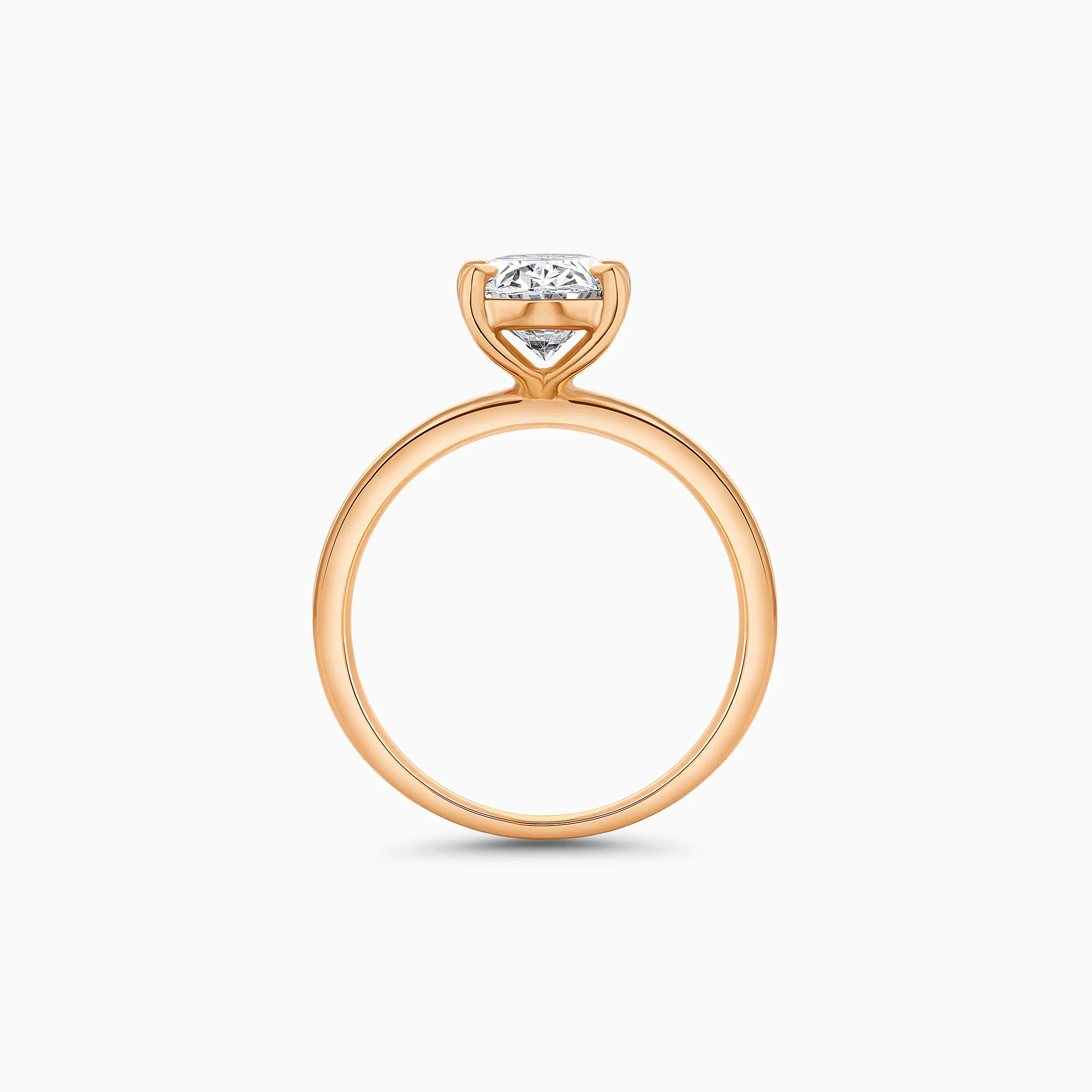 EHRN035675-RG3 Rose gold oval cut diamond ring, 2.06 carat lab-grown diamond