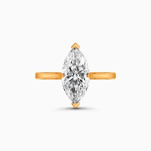18K Marquise Cut Diamond Ring 2.55 Carat