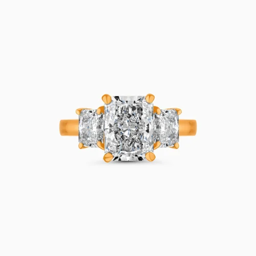 18K Radiant Cut Diamond Ring 3.25 Carat